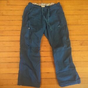 Koi Scrubs Lindsey PETITE Cargo Scrub Pants Medium Blue 701 Medical